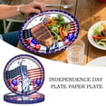 thumbnail image 2 of CMrtew ‌Premium Independence Day Paper Plates Patriotic Themed Disposable Party Plates Stars & Stripes Design for BBQ, Picnics, 4th of July Celebrations‌, 2 of 4