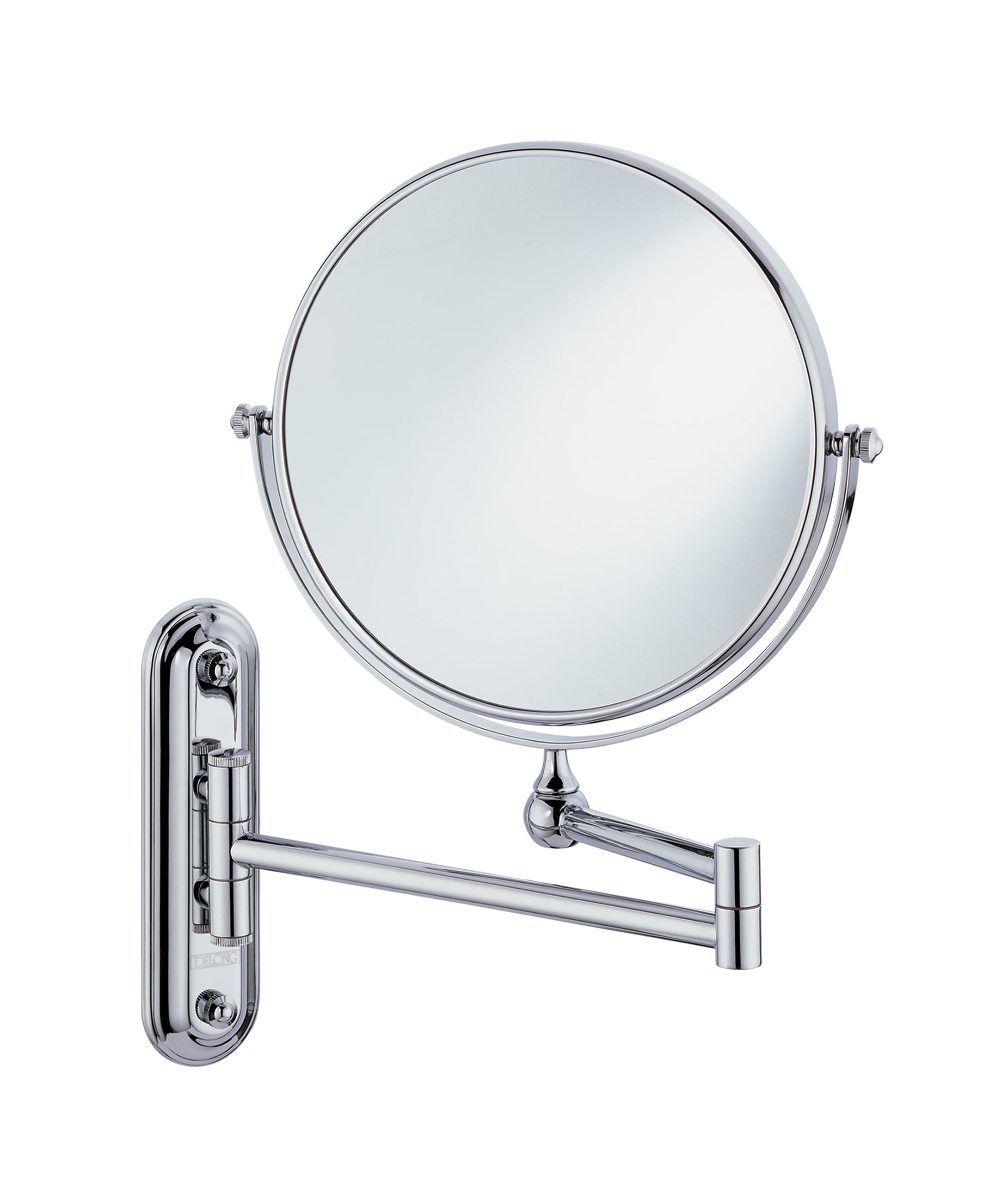 Better Living Products Cosmo Wall Mount Mirror with Folding Arm Chrome 
