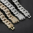 thumbnail image 3 of Extra Shiny Miami Cuban Link Chain for Men, Width 22mm Mens Cuban Chain, Solid Thick Big Hip Hop Iced Out Cuban Link Chain Necklace, 16-24 Inch - Gift Box Included, 3 of 8