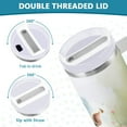 thumbnail image 6 of Pig Pool Stone Flowers 40 oz Tumbler Insulated&nbsp;Travel Mug Leak Proof Water Bottles Glasses Fits in Car Cup Holder, 6 of 8