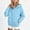 Light Blue, variant on Kids' Pullover Hoodie Solid Color Long Sleeve Front Kangaroo Pocket Relaxed Skin Friendly Fit for After School Daily Outings 3-13 Years Light Blue 3-4 Years