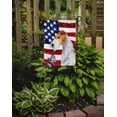 thumbnail image 2 of Carolines Treasures SS4057GF USA American Flag with Fox Terrier Flag, Small, Multicolor, 2 of 2