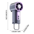 thumbnail image 3 of Ohufall 199 Speed Digital Display Palm Sized Ice Cooling Fan USB Rechargeable Clip On Small Portable Fan For Multi Scene, 3 of 5