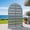Gray-Harold, variant on Dreischwarz Metal Arched Outdoor Decorative Privacy Screen, Freestanding Laser-Cut Panel Fence for Patio Deck Balcony Garden, 72" H x 47" W Gray-Star