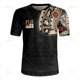 thumbnail image 3 of Camiseta con cuello en V y estampado 3D de la bandera de la República de Fiji Camiseta con cuello en V y emblema gráfico de rugby de Fiji para hombres Camisetas de moda, 3 of 5