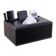 thumbnail image 1 of Funda para Caja de Pañuelos, Elegante de Caja de Pañuelos de Rectangular, con 3 Compartimentos, Cuero Multifuncional, Organizador para Control Remoto y Papelería, Ideal para Hogar y Oficina (Negro), 1 of 4