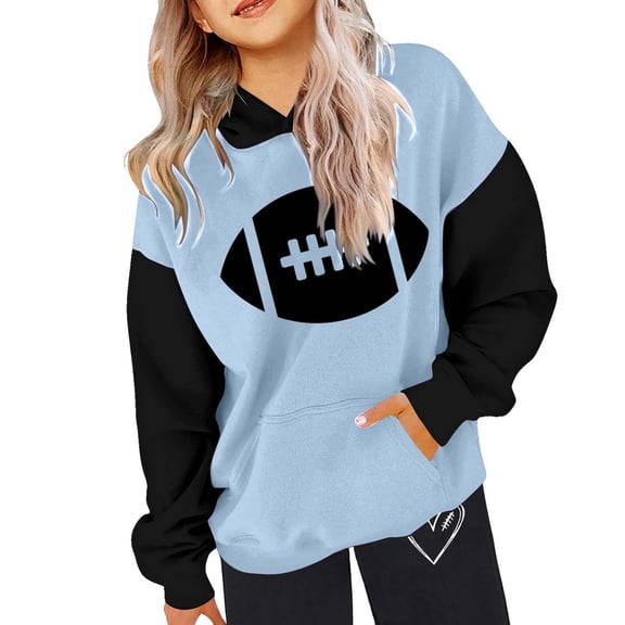 Girls Sweatsuits Sets 2 Piece Tracksuit Hoodie and Jogger Set Colorblock Hoodies Long Sleeve Pullover Oversize Trendy Graphic Letter Print Boys Winter Clothes for Girls 8-9 Years