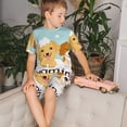 thumbnail image 3 of Balery Cute Dog In Bathtub1 Conjunto de Pijama Infantil de Manga Corta con Estampado – Ropa de Dormir de Algodón Suave-X-Large, 3 of 5