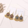 thumbnail image 5 of AYYUFE Women Ethnic Tassel Disc Flower Bead Pendant Long Dangle Hook Earring Jewelry Alloy Red, 5 of 8