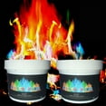 thumbnail image 4 of Clearance Magical Colourful Flame Powder Fire Outdoor Fireplaces Flame Color Changer Party Beach Bonfire Festival Flame Color Changing Tool For Halloween Chrismas for Home & Kitchen Blue, 4 of 8
