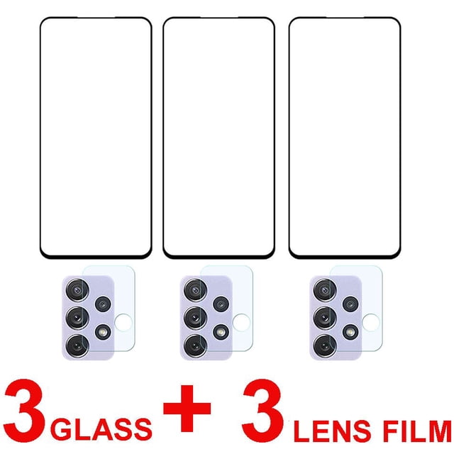 Vidrio templado para Samsung Galaxy A52 5G A72 A51 A71 A50 A70 Protector de pantalla lente de cámara película de vidrio para Samsung A52S A 51 72 52 Tan Jianjun unisex