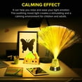 Playlearn LED Night Mood Lamp, Colorful Fiber Optic Light for Bedroom