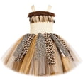 thumbnail image 2 of Girls Halloween Dress, Enchanting Girls Halloween Dress With Tutu Skirt And Doll Face Headband Playset for Party, Halloween Gifts, 2 of 5