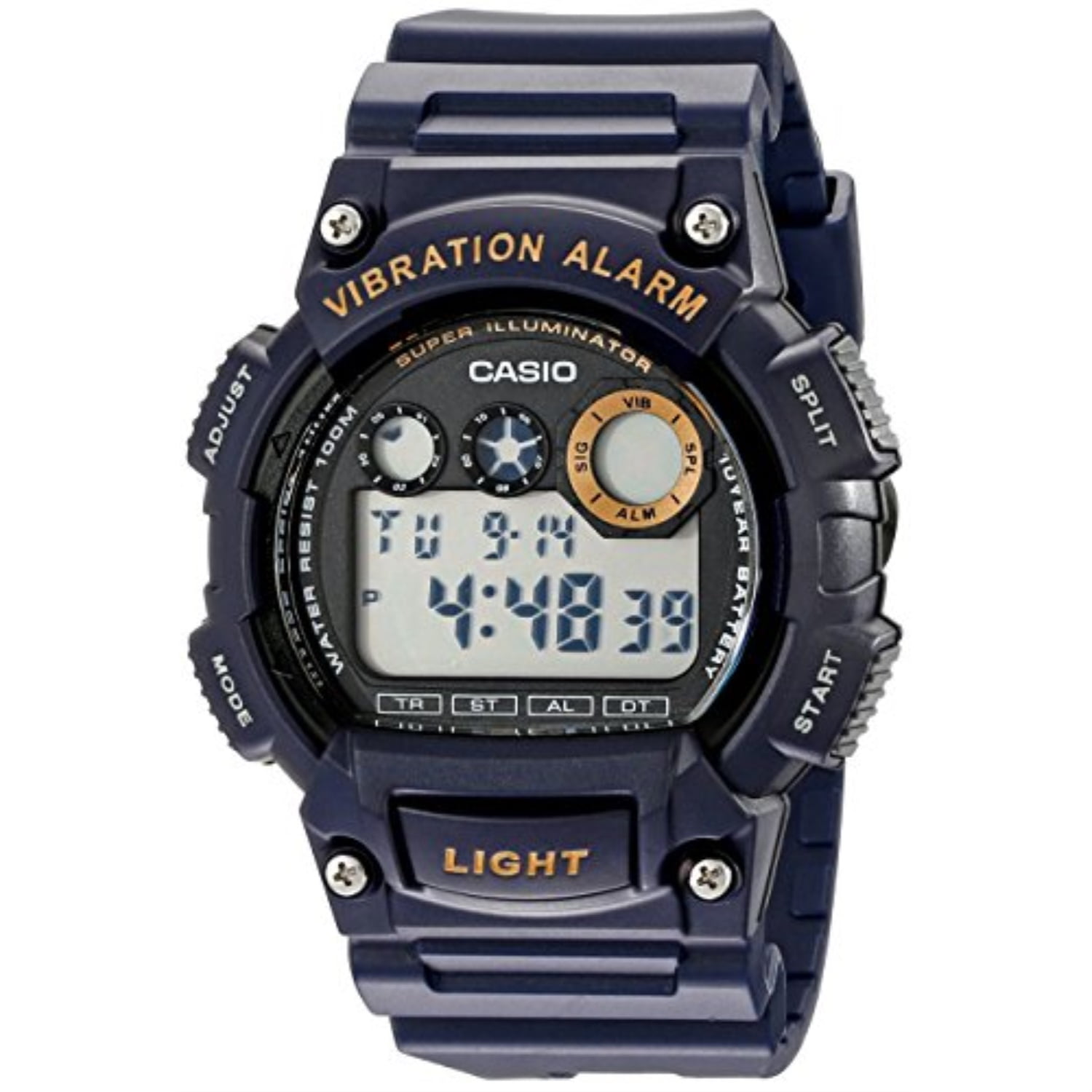 casio blue illuminator watch