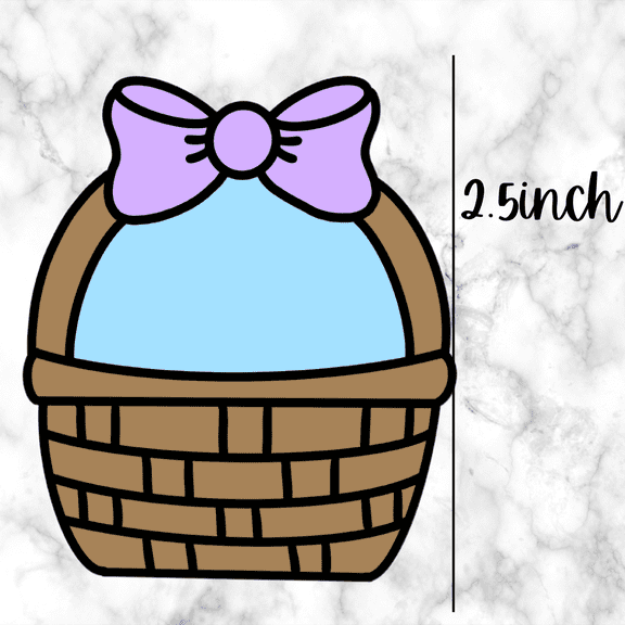 Easter Basket with Bow #1 Cutter and Embosser
