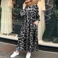 thumbnail image 2 of Robe Maxi en Coton et Lin pour Femmes Manches Longues Boutonnée Plissée Imprimé Tendance Décontractée Poches Longue Robe, 2 of 7