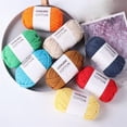 thumbnail image 2 of Tikeitoo Yarn for Crocheting Beginner Yarn Easy-to-see Stitches, Cotton-nylon Blend Yarn for Crochet Kit Making, 2 of 9