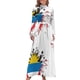 thumbnail image 2 of Vestido largo con estampado de la bandera nacional de Antigua y Barbuda, vestidos de noche de verano 2024 para mujer, 2 of 5