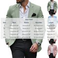 thumbnail image 3 of LEKWK Mens Suit Jacket Slim Fit Notched Lapel Two Button Blazer Lightweight Long Sleeve Fall Coat for Business Casual Wedding Party Blue XXL, 3 of 6