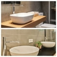 thumbnail image 6 of Uxcell 35mm Single Lever Faucet Handle for Kitchen, 3.54"x1.65", Silver, 6 of 6