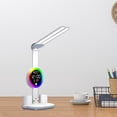 thumbnail image 6 of Gazechimp LED Desk Lamp Bedside Light Two Headed Table Lamp for Reading Office College Clock, 6 of 8