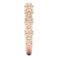 thumbnail image 4 of 3.13 ctw Wedding Band for Women - 18K Rose Gold Natural Morganite Stackable Eternity Ring, 4 of 6