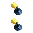 thumbnail image 4 of Billuyoard Protector de almohadilla protectora anticolisión de pared de piso de tope de puerta de silicona sin perforaciones amarillo azul 2piezas, 4 of 6