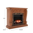 thumbnail image 4 of SEI Furniture Cardona Electric Fireplace in Walnut, 4 of 7