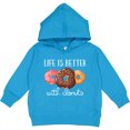 thumbnail image 2 of Inktastic Life is Better with Donuts Toddler Hoodie, 2 of 4