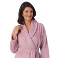 thumbnail image 4 of Women's Stan Herman Dimple Plush Wrap Robe Color: Whitecap Size: LARGE, 4 of 4