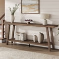 thumbnail image 2 of Extra Long Console Table for Living Room - Modern Brown Entryway Sofa Table - Sleek Rectangular Accent Furniture - Sturdy Design - 70.87 Inches, 2 of 7