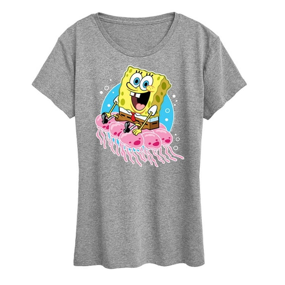 SpongeBob SquarePants - Spongebob And Jellyfish - Women's Short Sleeve Graphic T-Shirt