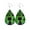 Multicolor Size I3, variant on Earrings, Green Drop Shape Ear Studs, Stainless Steel Tape Drills Fashion Jewelry for Women Casual Wear