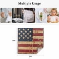 thumbnail image 4 of Vintage American Flag Cloth Napkins, Retro US Flag White Red Blue Washable and Reusable Dinner Napkins Set of 8, Table Napkin for Kitchen Party Birthday Wedding Hotel Housewarming 20"x20", 4 of 8