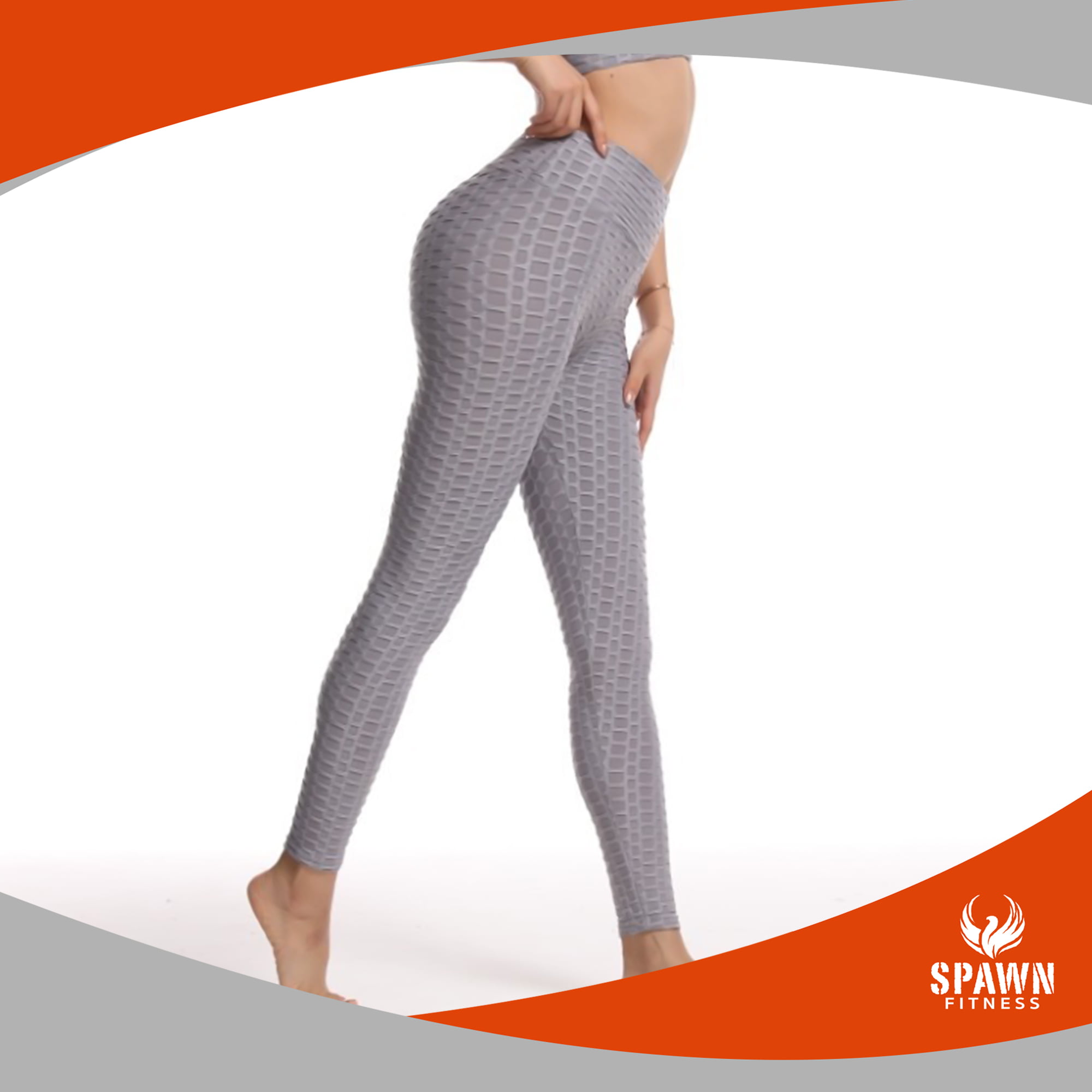 Spawn Fitness Yoga Pants TikTok Leggings for Women Butt Lifting Gray XS 