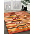 thumbnail image 3 of Ahgly Company Machine Washable Indoor Rectangle Contemporary Red Area Rugs, 8' x 10', 3 of 7
