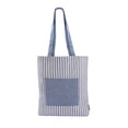 thumbnail image 2 of Paquete 100 piezas Bolsa de algodón reciclado con bolsillo frontal azul 35 x 42, 2 of 4