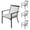 Black, variant on MOONMISS Set of 4 Stackable Wrought Iron Patio Dining Chairs with Cushions,Outdoor Arm Chairs for Porch Lawn Garden Backyard,Black