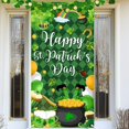 thumbnail image 2 of Koesnbre St. Patricks Day Door Banner Decorations Green Shamrock Irish Banner Happy St. Patrick''s Day Party Supplies Indoor Outdoor, 2 of 5