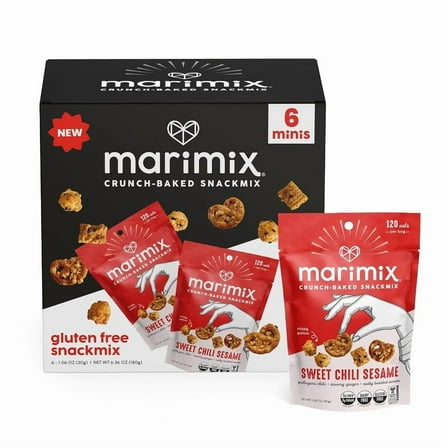 Marimix Mini Snack Mix - Mini Sweet Chili Sesame, 6 Pack