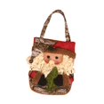thumbnail image 1 of Bolsa de regalo de Navidad, bolso de mano, bonitos regalos de fiesta, reutilizable con asa, bolsa de dulces, bolsa de mano para bodas, eventos, Patrón de Papá Noel, 1 of 6