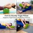 thumbnail image 4 of Sol Living Yoga Bolster Pillow Cotton Meditation Cushion Meditation Accessories for Restorative Yoga Meditation Pillow Cylindrical Yoga Pillow Firm Body Pillow Bolster Pillow for Legs Removable Cover, 4 of 6