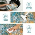 thumbnail image 3 of Haperlare Contemporary Hallway Runner Rugs Washable Low Pile Abstract Runner Rugs for Entryway Laundry Throw Rugs Glod Blue Oil Painting Runner Rug,2'x6', 3 of 7