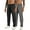 BLACK-DARK GRAY, variant on 2 Pack Men's Athletic Gym Sweatpants Joggers Hiking Running Casual Pants with Drawstring and Zipper Pocket