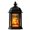 A, variant on Halloween LED Lantern Flickering Candle Castle Pumpkin Light, Vintage Hanging Night Light for Tabletop Halloween Decor, Black