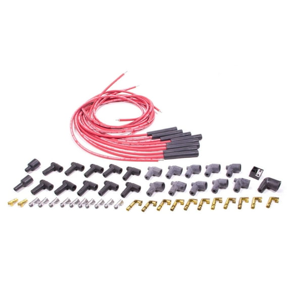 Moroso Blue Max Spark Plug Wire Set Spiral Core 8 mm Red V8 P/N 73218