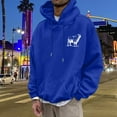 thumbnail image 4 of KHONTS He Left the 99 to Find Me Sweatshirt for Men Christian Fashion Graphic Hooded Sweatshirt Long Sleeve Hoodies Blue S, 4 of 6