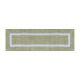 thumbnail image 2 of Better Trends Alfombras De Baño 100% Algodón, Colección De Hoteles, Color Salvia Y Blanco, Alfombras De Baño Reversibles, Absorbentes Y Lavables A Máquina, Para Bañera, Ducha Y Baño, 20.0 X 60.0 In, 2 of 5
