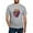 Heather Gray, variant on CafePress - Vibrant Psychedelic Skull Men's Classic T Shirt - Fitted T-Shirt, Vintage Fit Soft Cotton Tee