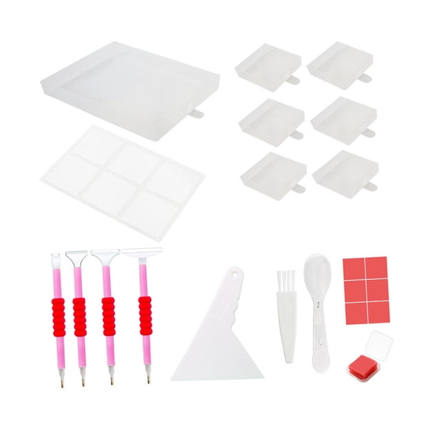 Kits de Bandejas de Pinturas de Diamantes 5D Perfecl Bandeja de Pintura de Diamantes